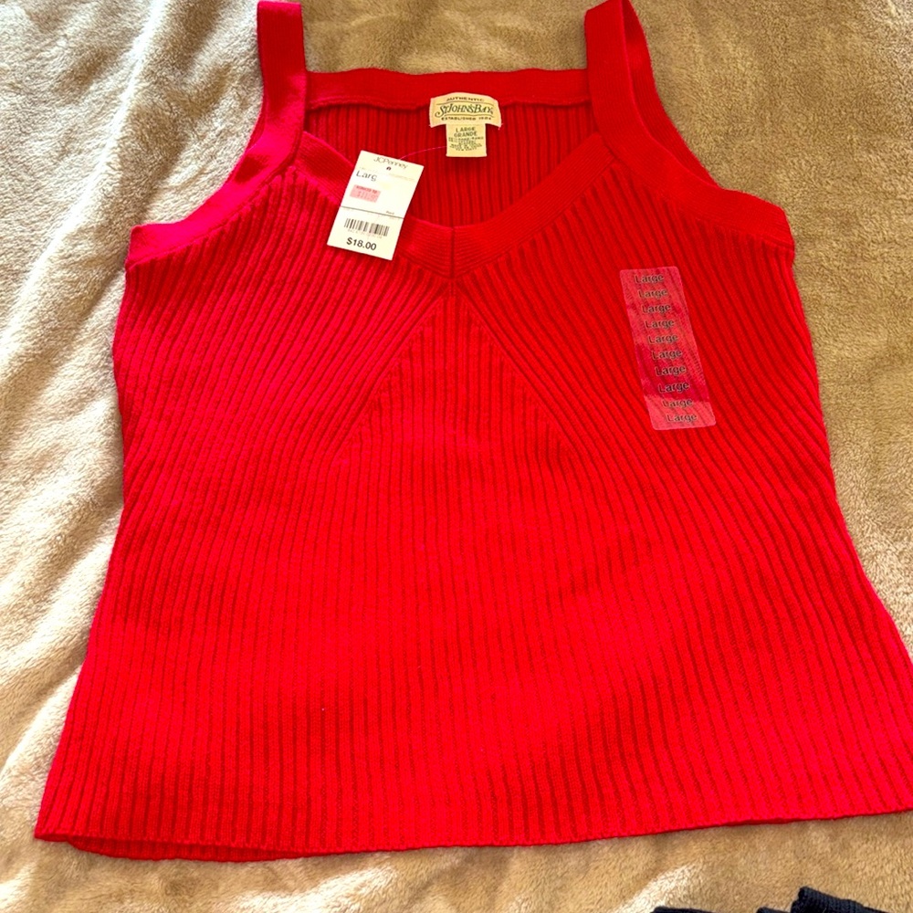 NWT - Sweater Tank Top - Size Large